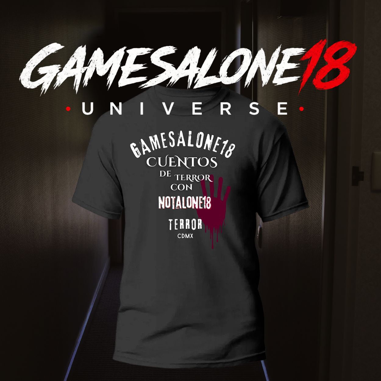 Playera oficial GamesAlone18 Universe