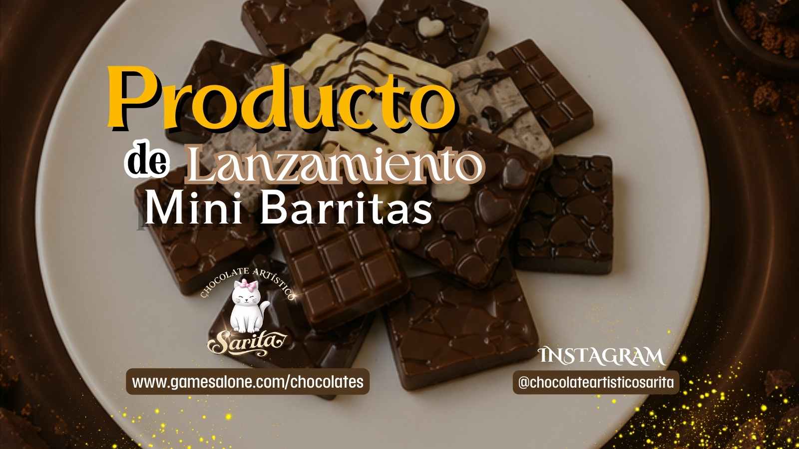 Mini barritas de chocolate Sarita