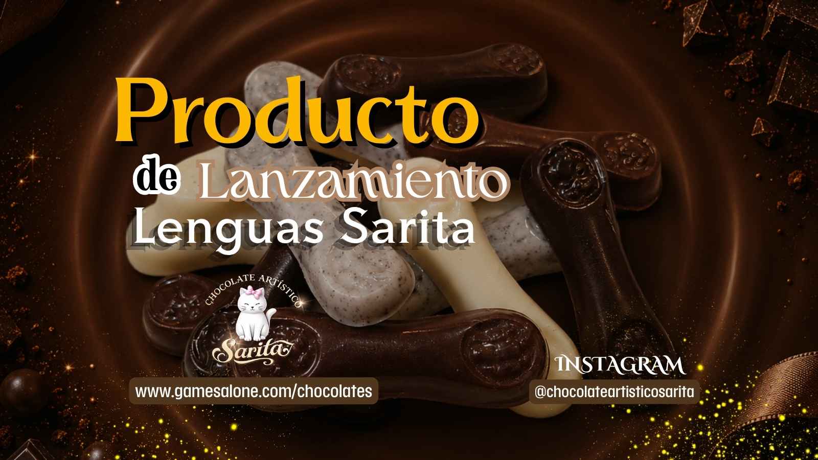 Lenguas de chocolate Sarita